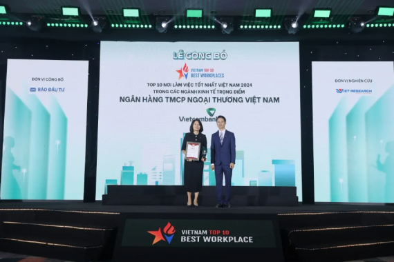 VIETCOMBANK DẪN ĐẦU TOÀN DIỆN DANH SÁCH BÌNH CHỌN NHÀ TUYỂN DỤNG ĐƯỢC ƯA THÍCH VÀ NƠI LÀM VIỆC TỐT NHẤT NĂM 2024